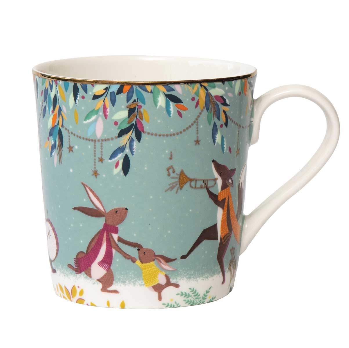 Sara Miller Woodland Tales Mug, Merry Band image number null